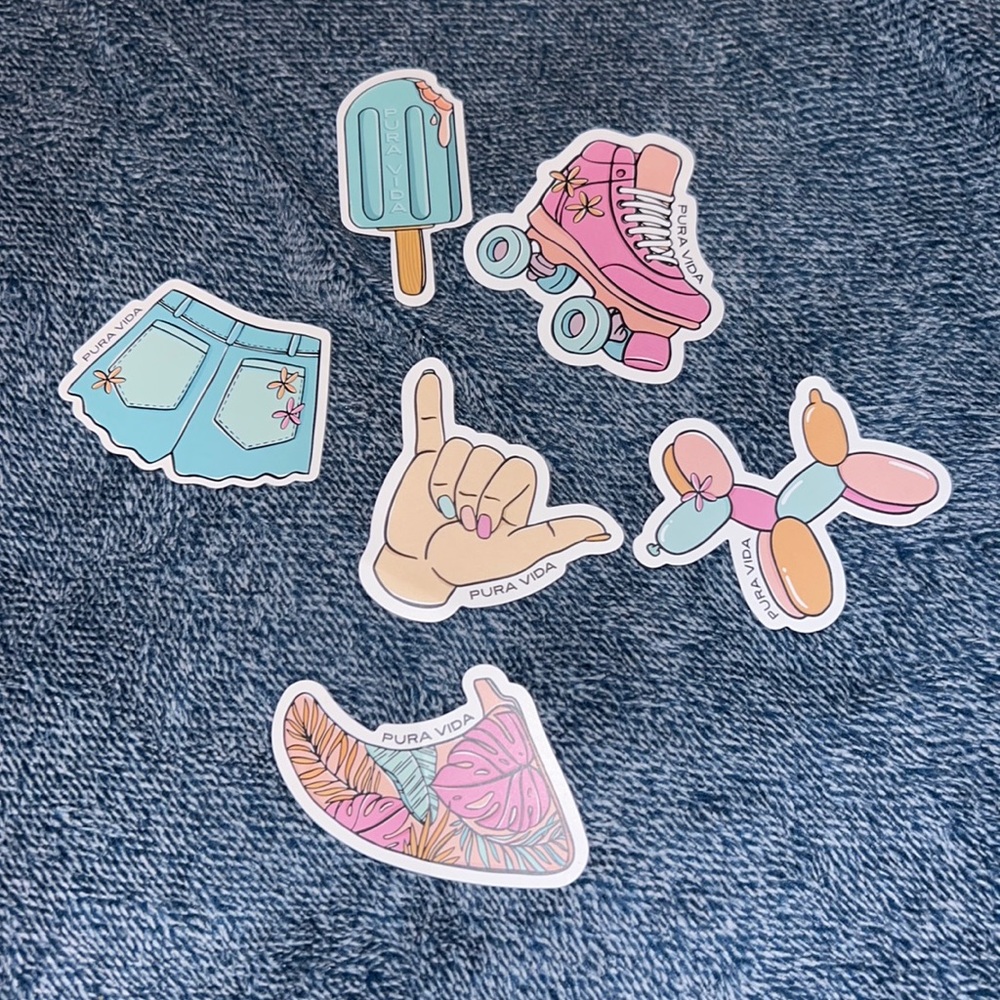 Pura Vida stickers